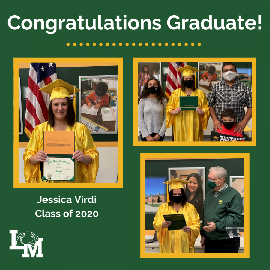 graduate gets her diploma
